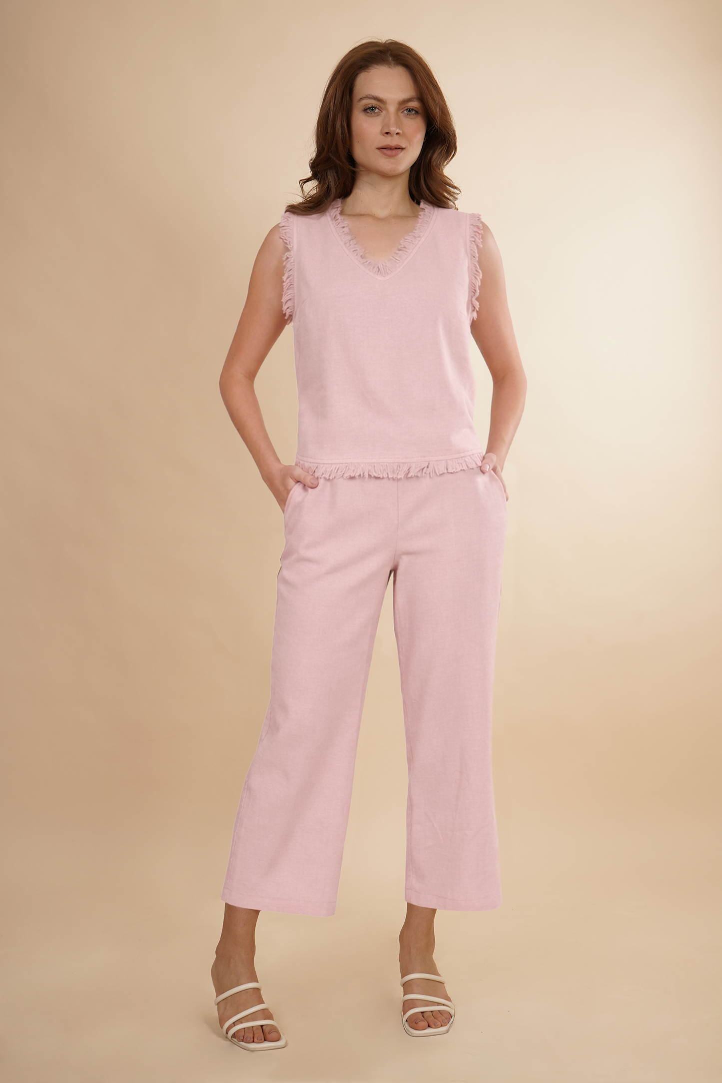 Blusa Rosa Con Barbas 262038