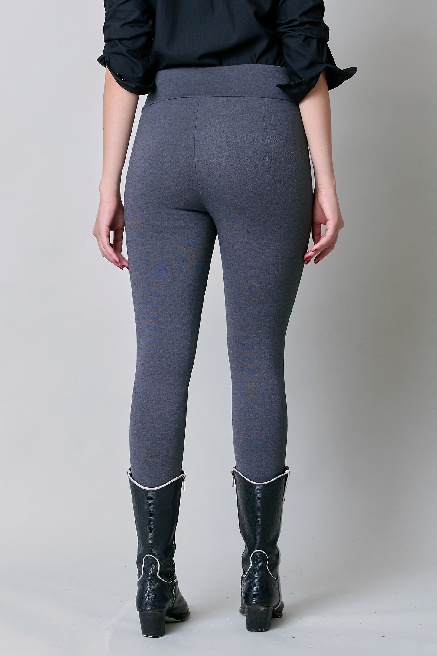 Leggings oxford con detalle en pretina 251070
