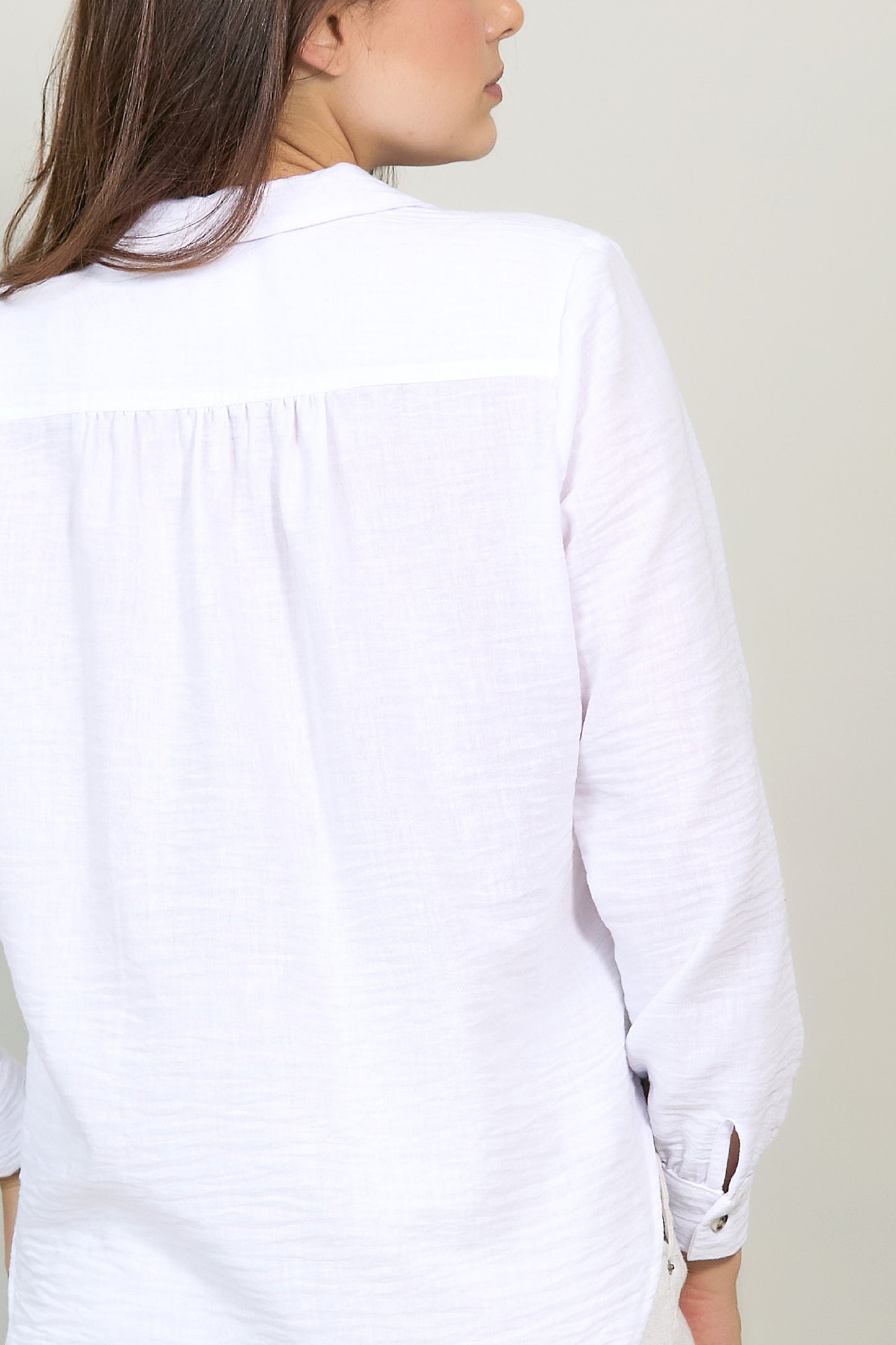 Blusa manga larga con estampado de rayas 252029