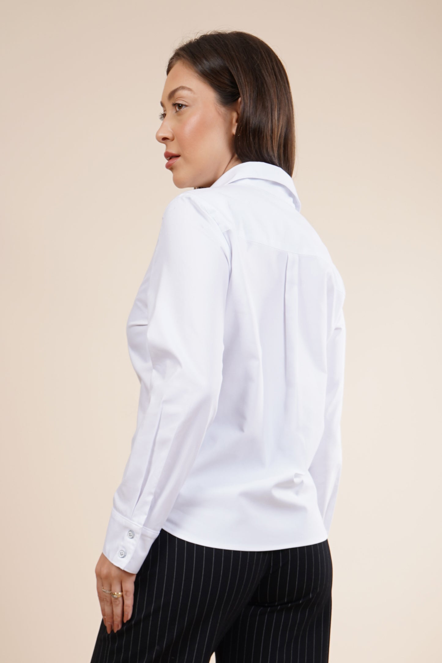 Blusa de vestir con manga larga 252068