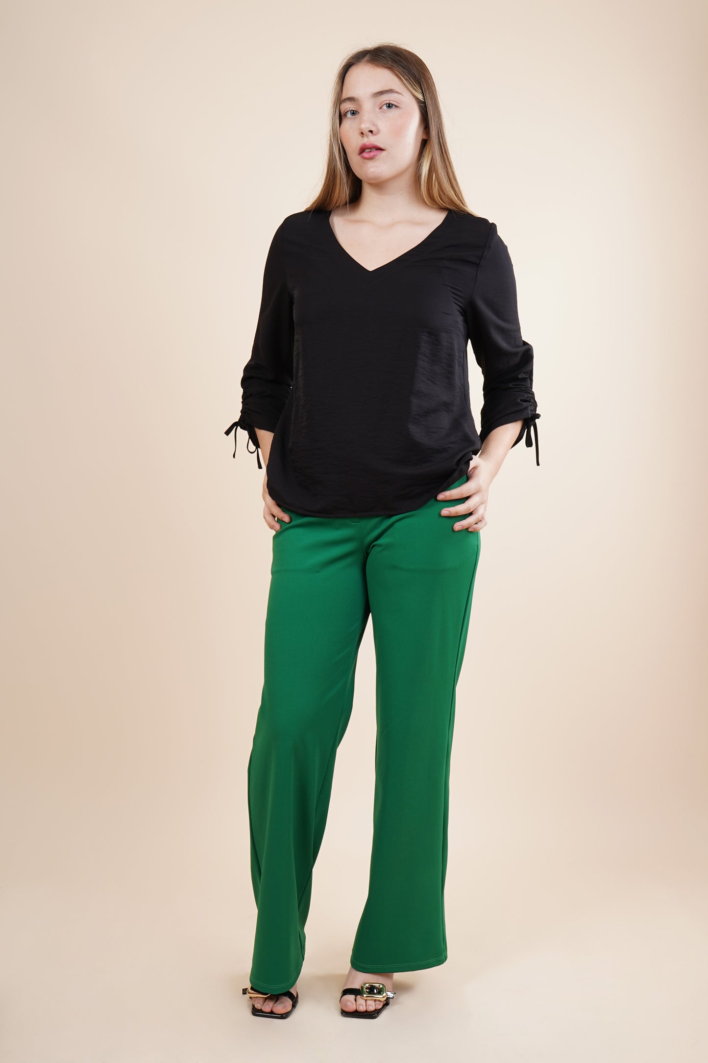 Blusa cuello en V 252076