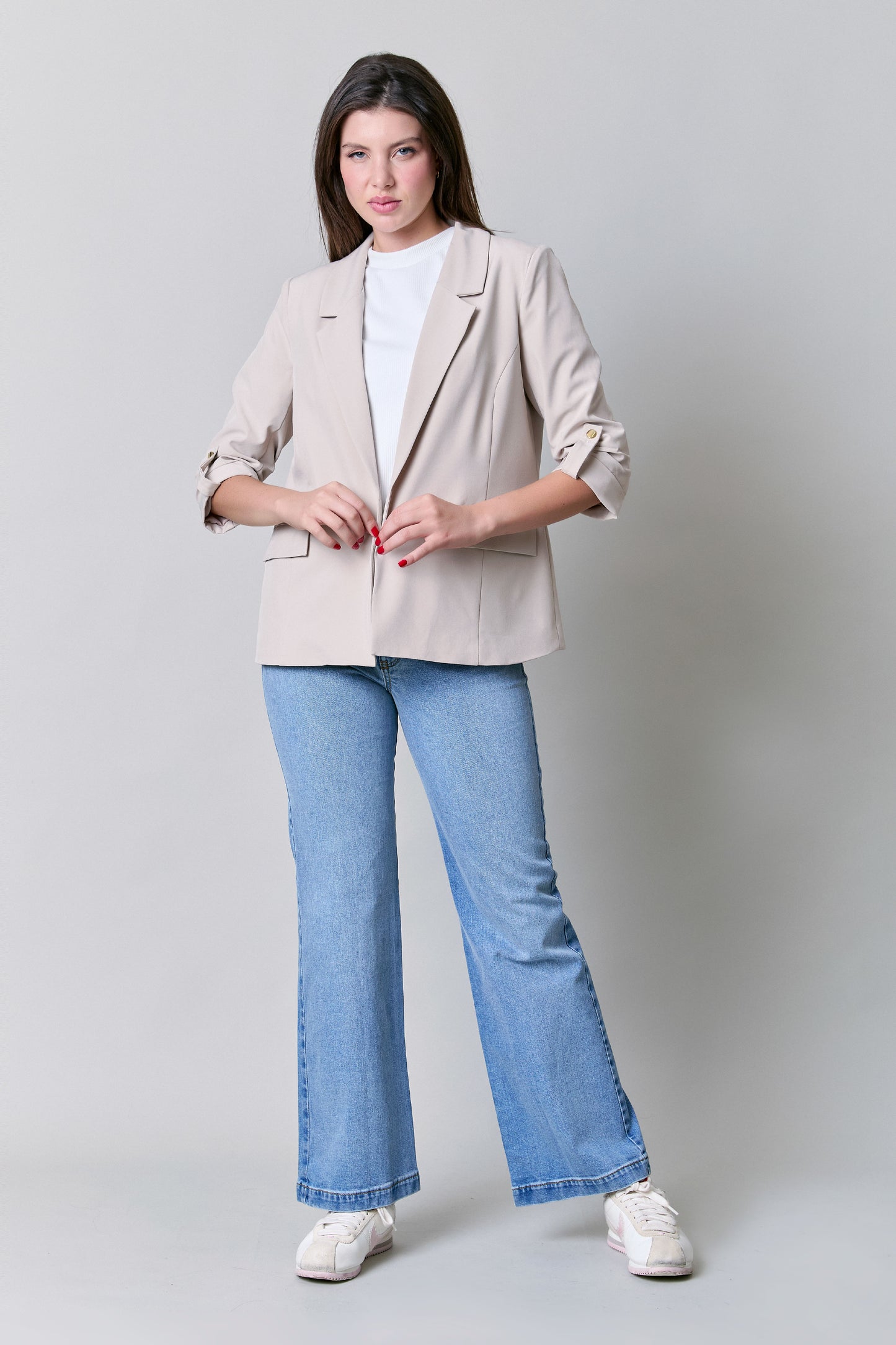 Saco de mujer casual, mangas 3/4 254012