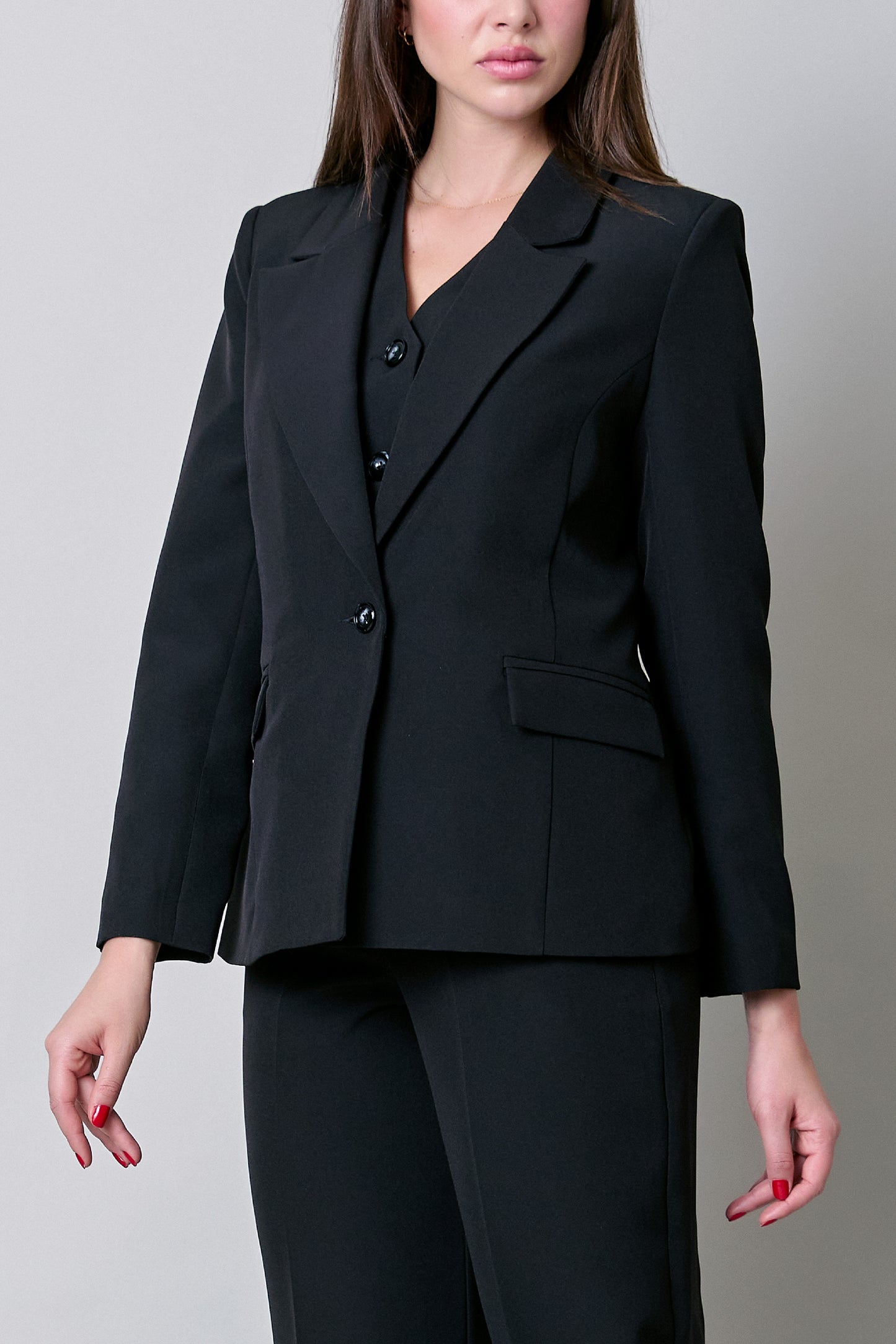 Saco de mujer formal, un solo botón 254023