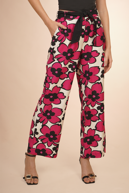 Pantalón Estampado Flores 261024