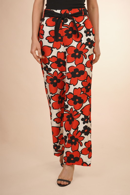 Pantalón Estampado Flores 261024