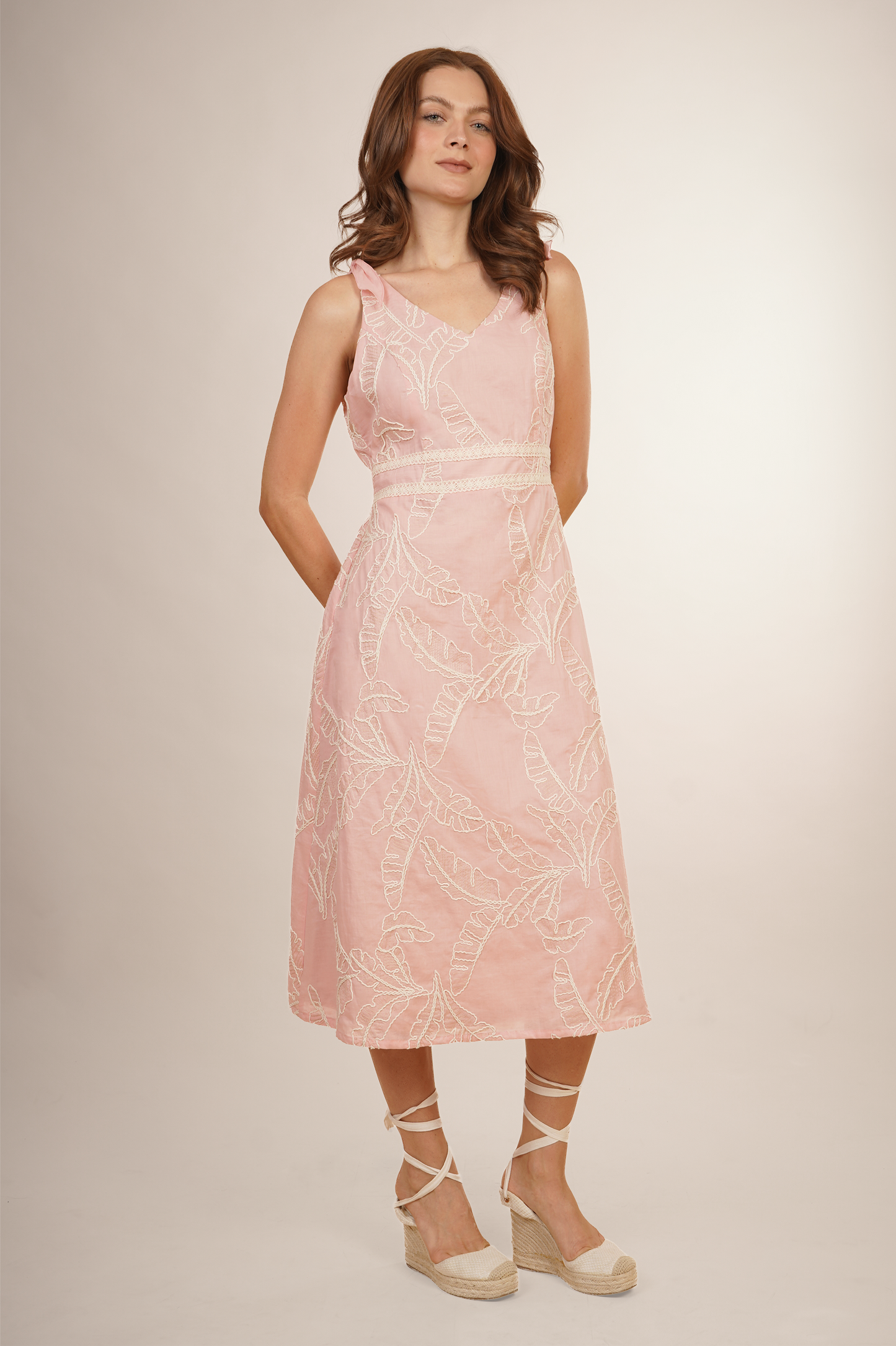Vestido Rosa Con Tirantes 267008