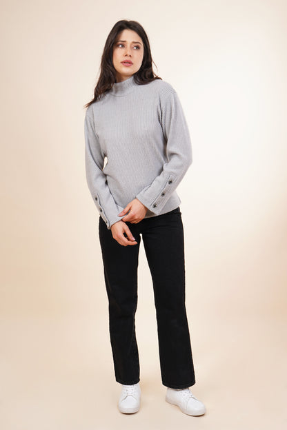 Blusa Manga Larga Con Botones 252086