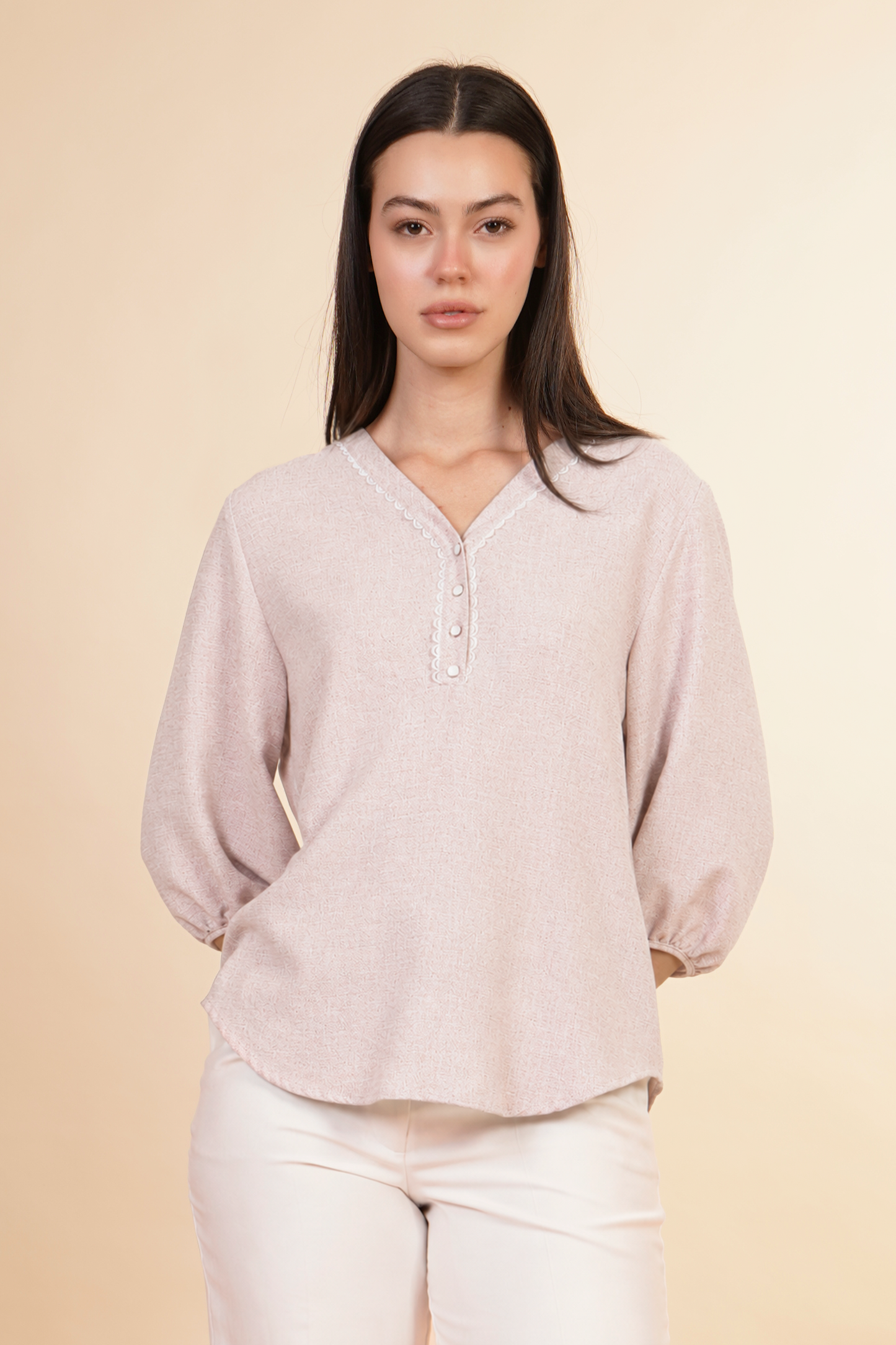 Blusa Con manga 3/4  Rosa 262051