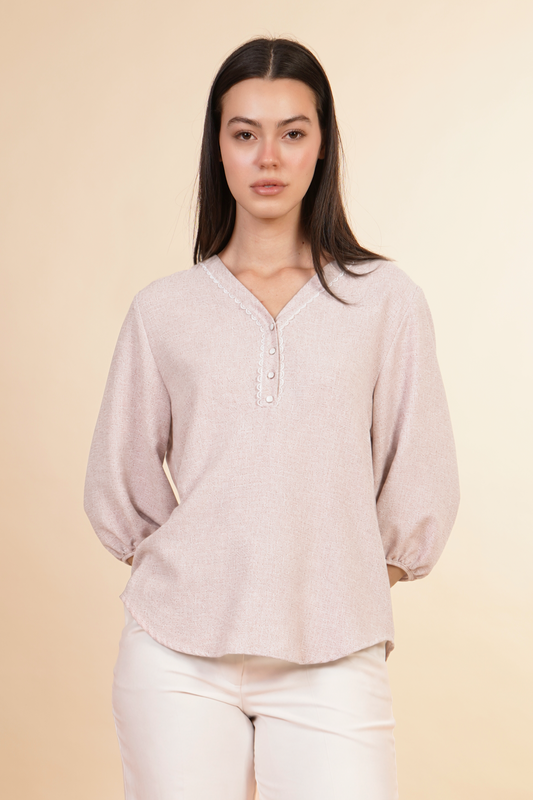 Blusa Con manga 3/4  Rosa 262051