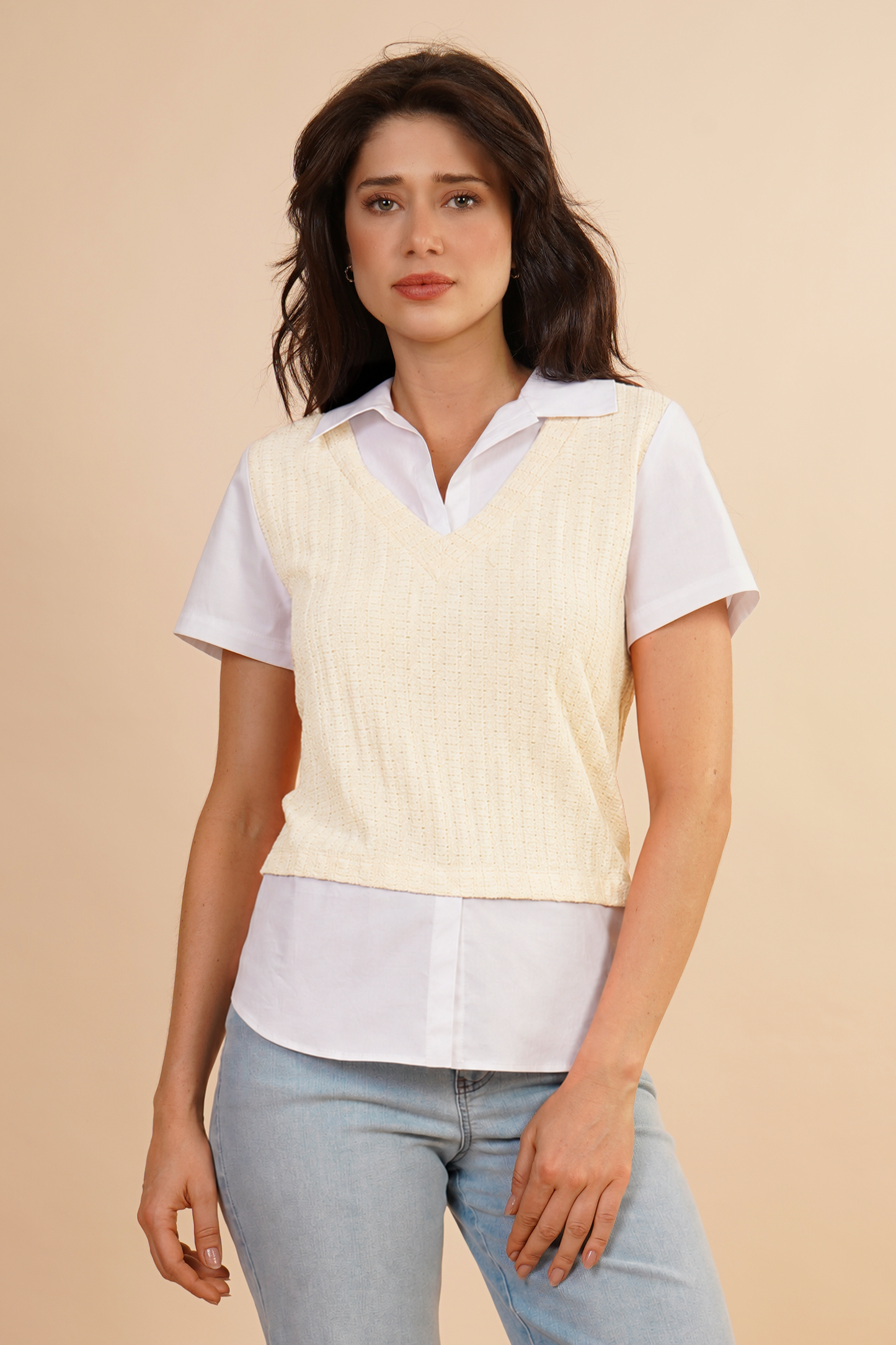 Blusa Tipo Chaleco Amarillo 262050