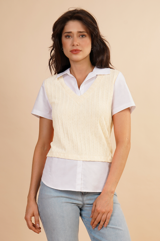 Blusa Tipo Chaleco Amarillo 262050