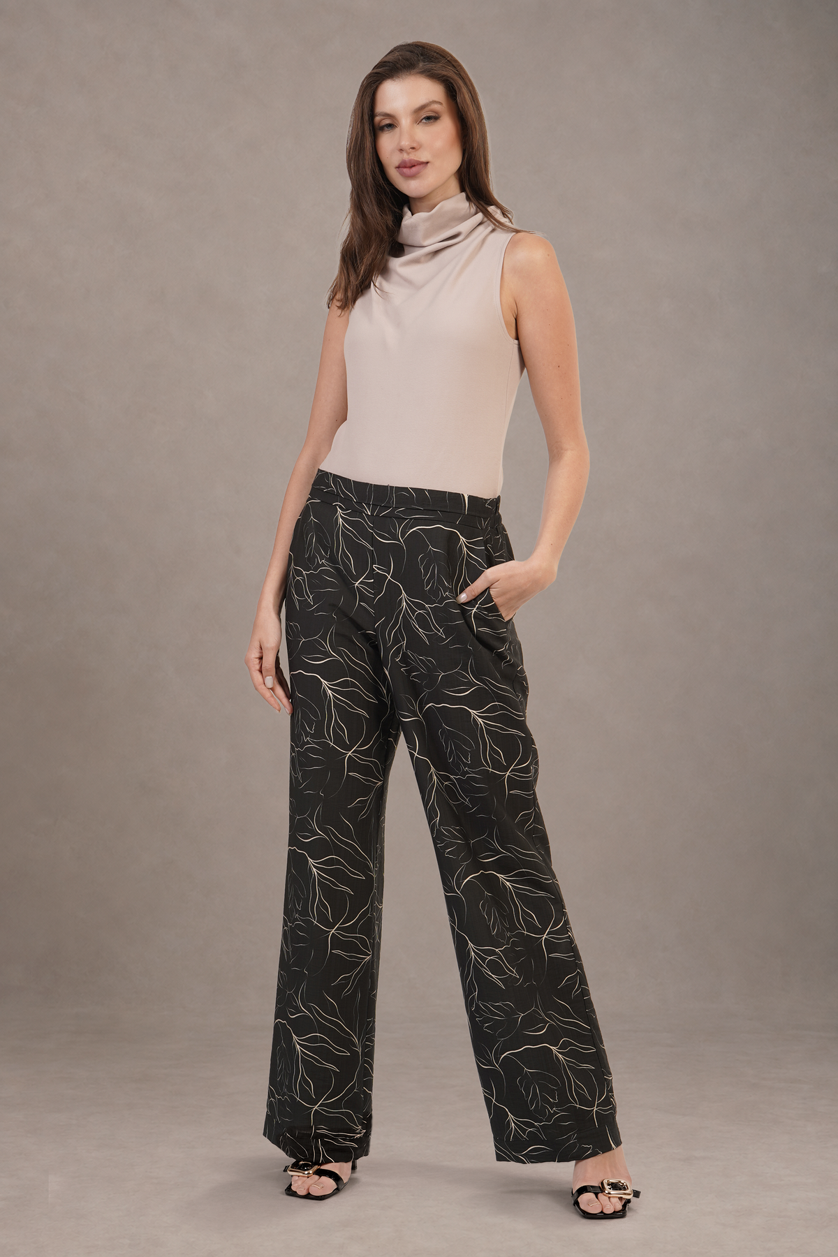 Pantalón Verde Estampado