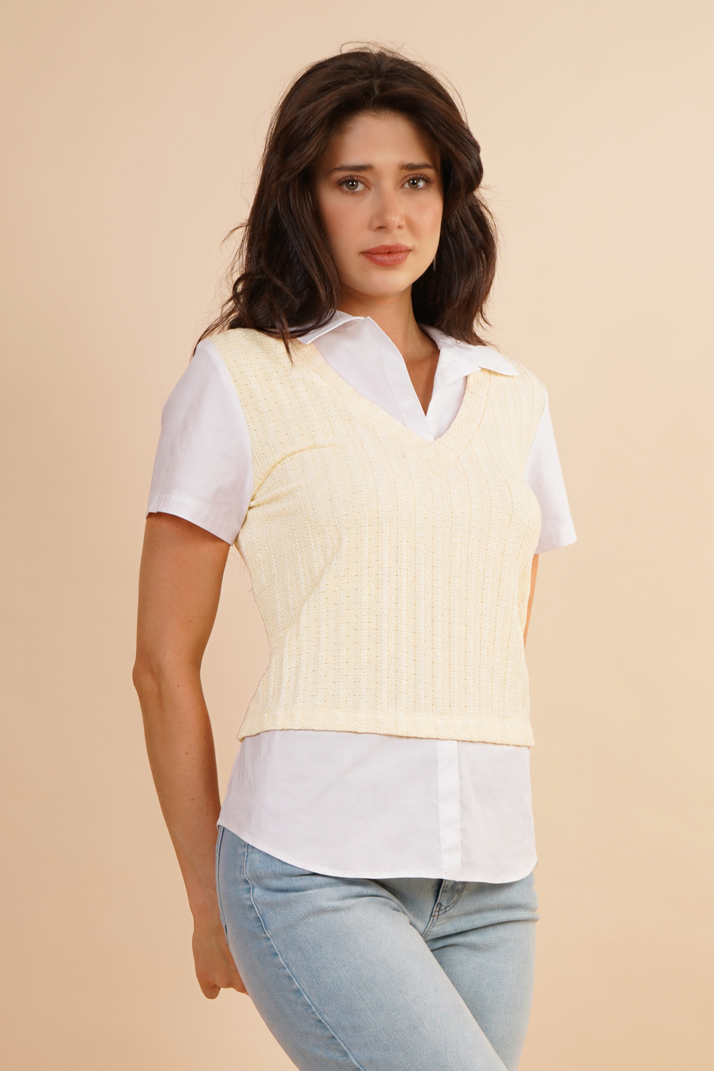 Blusa Tipo Chaleco Amarillo 262050