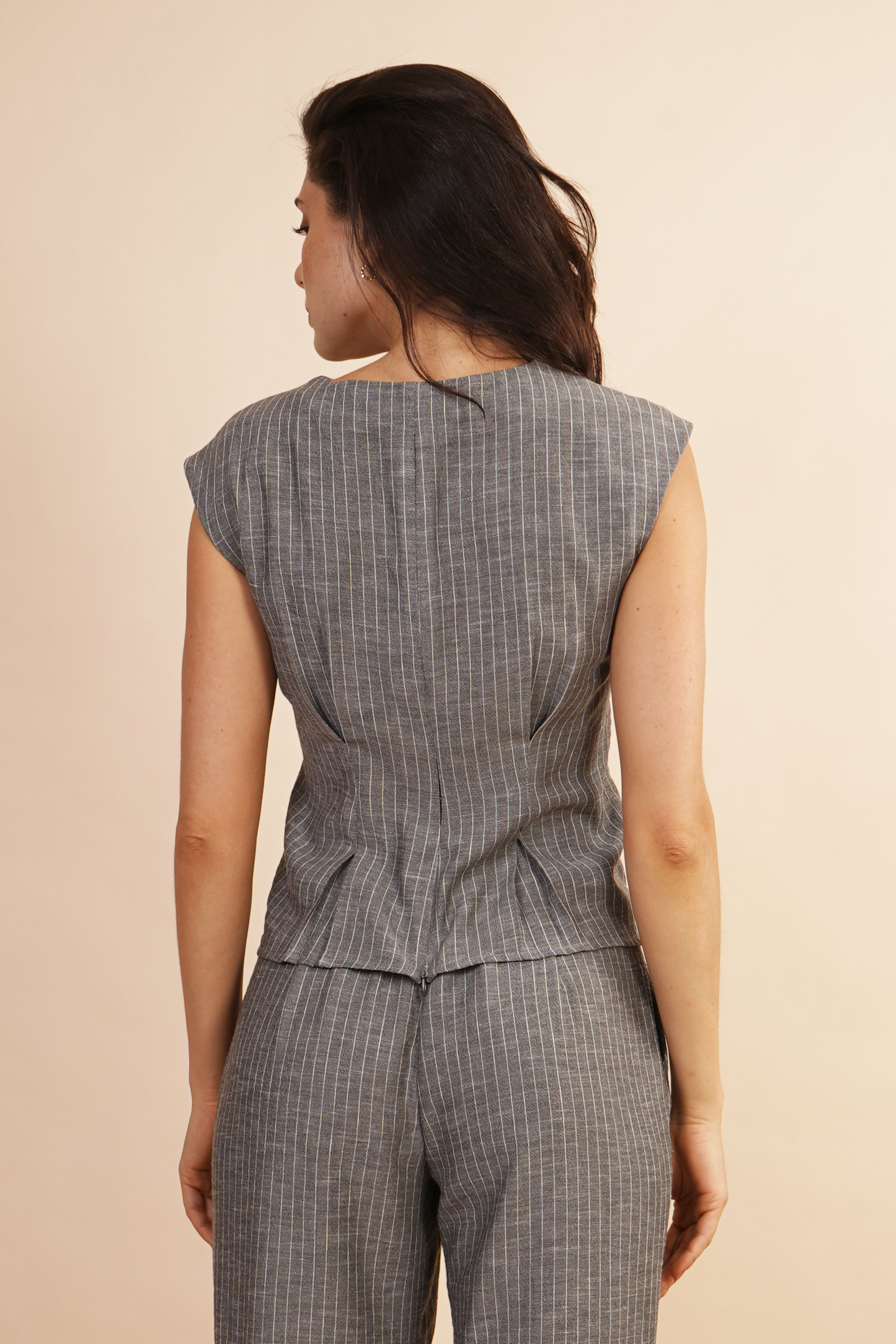Blusa A Rayas Gris 262063