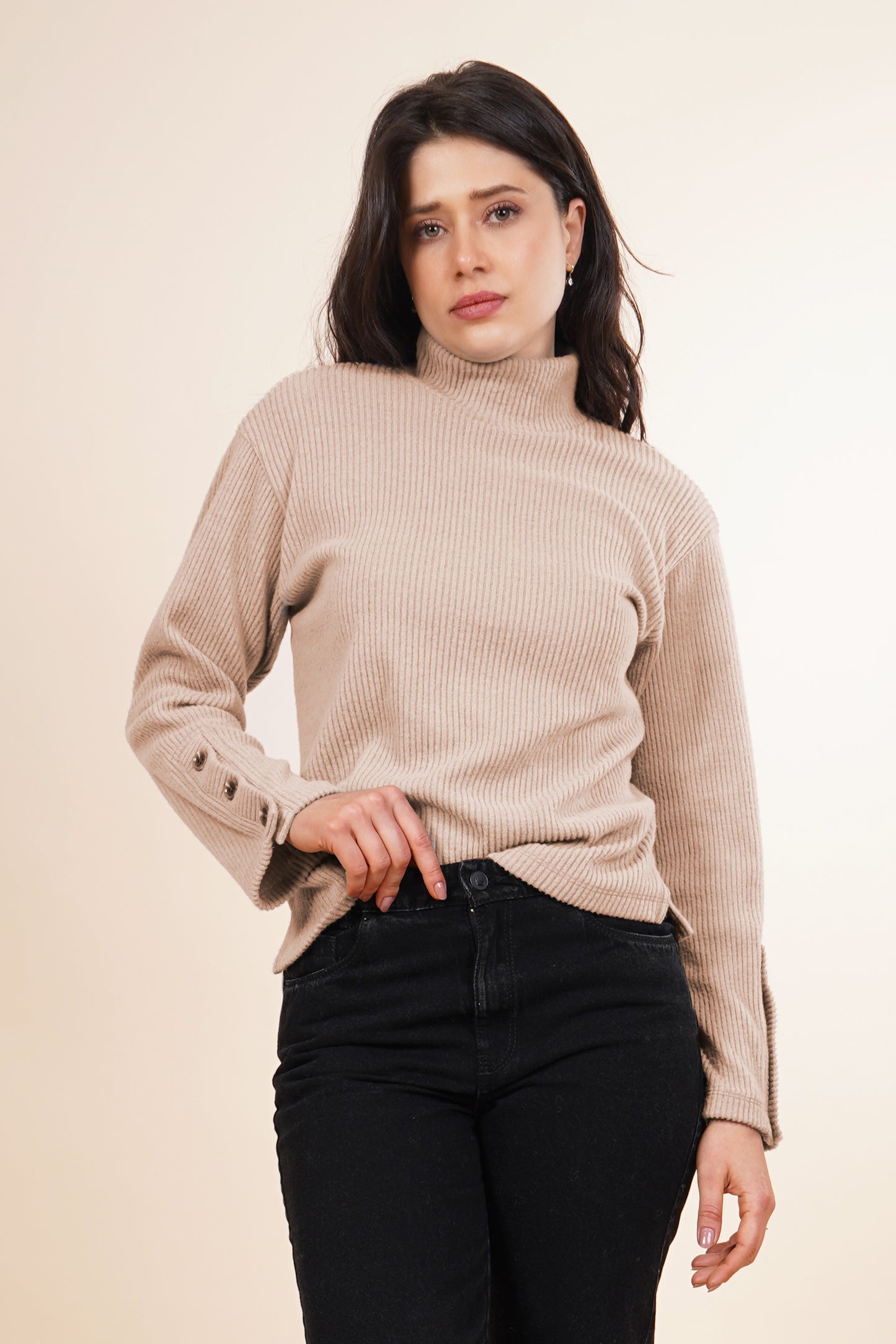 Blusa Manga Larga Con Botones 252086