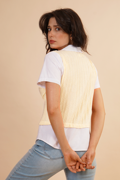Blusa Tipo Chaleco Amarillo 262050