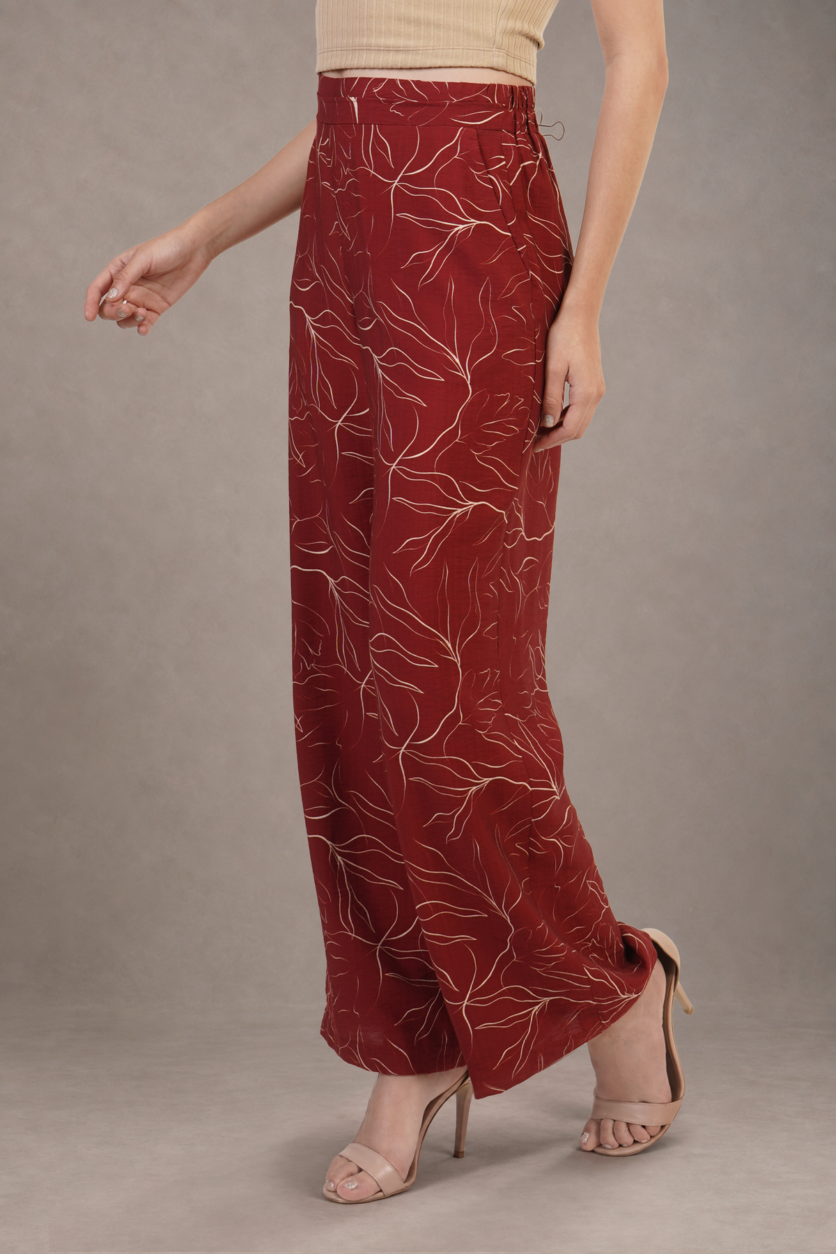 Pantalón Vino Estampado