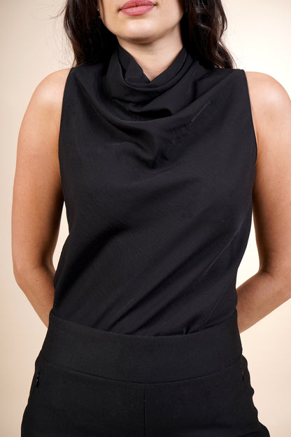 Blusa cuello drapeado 252082