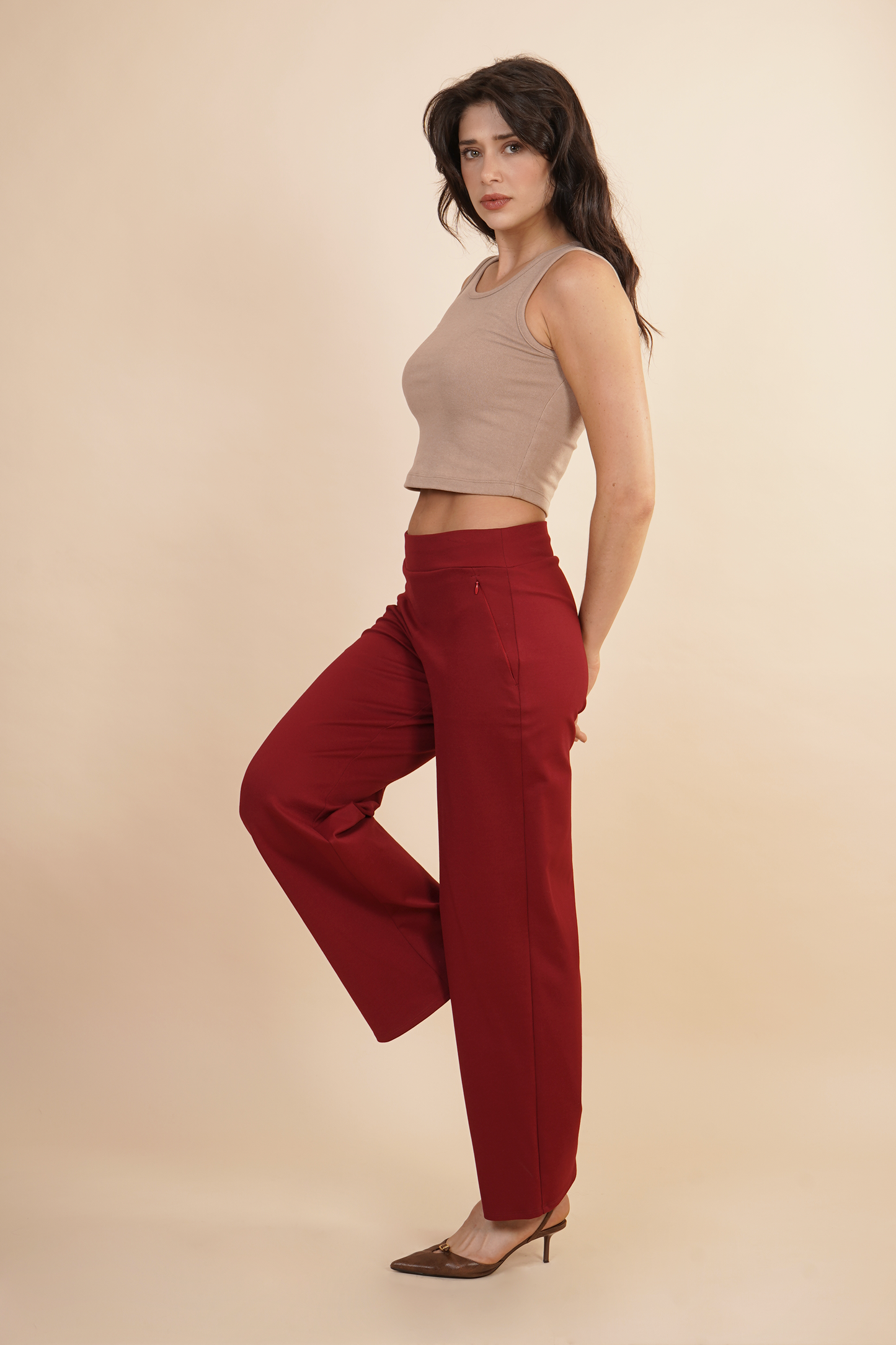 Pantalón Stretch Wide Leg 261051