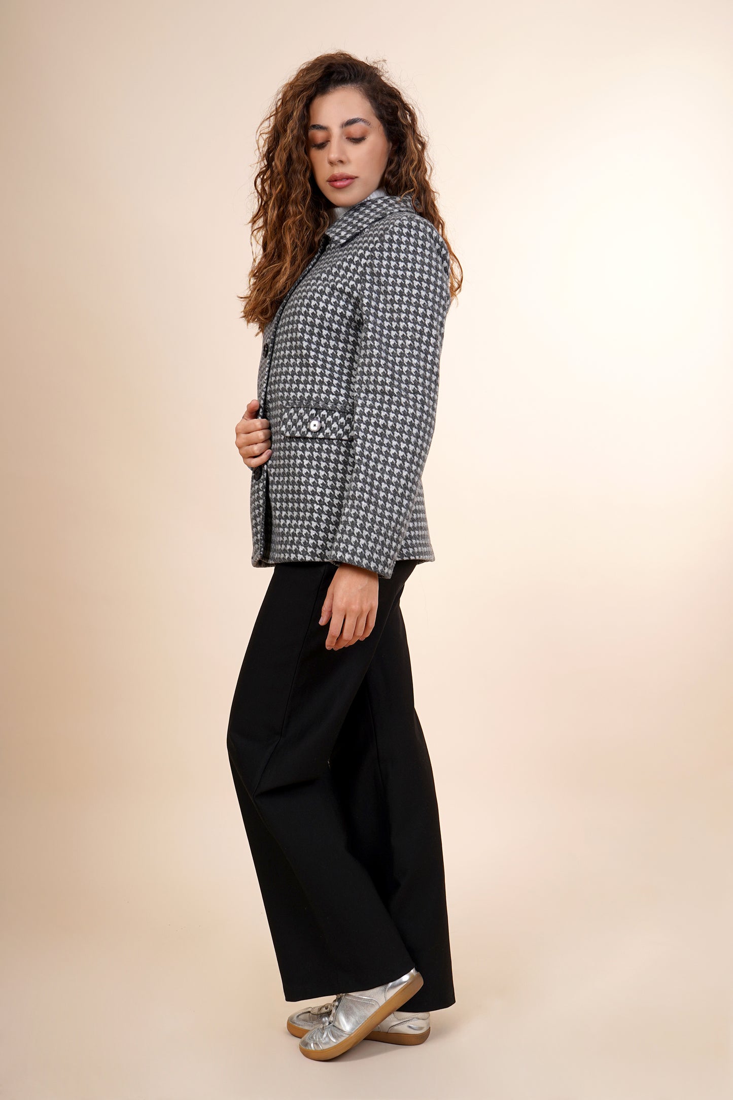 Abrigo de cuadros 254041