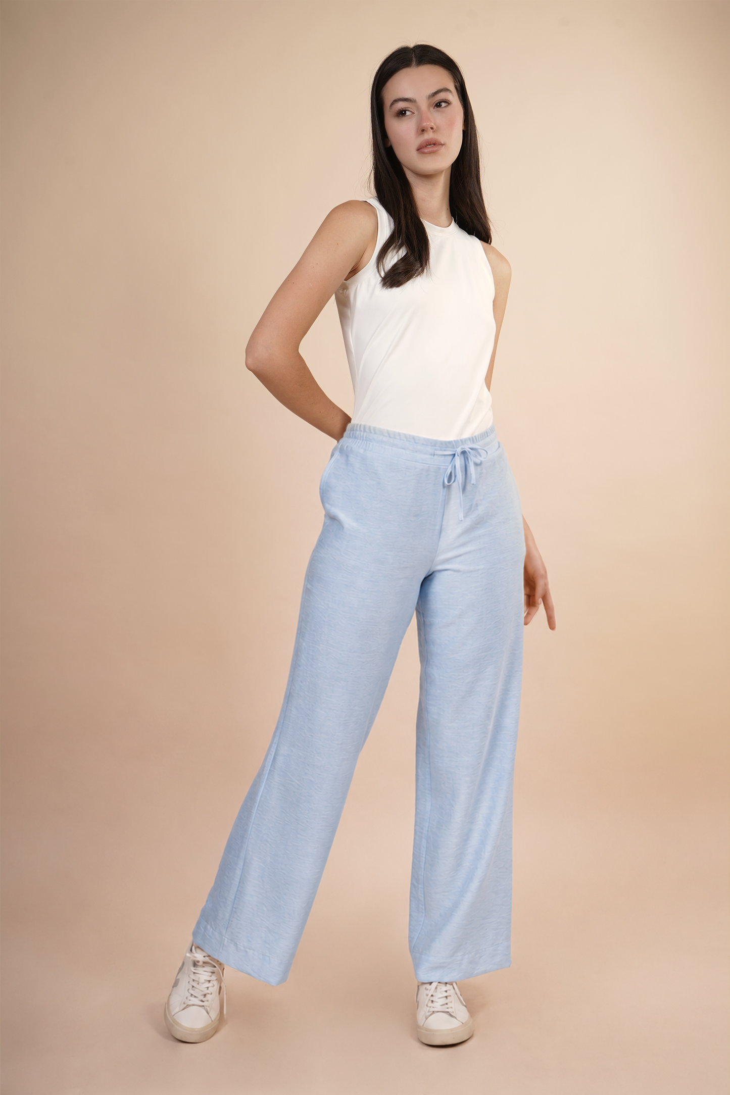 Pantalon Con Jareta Azul 261031