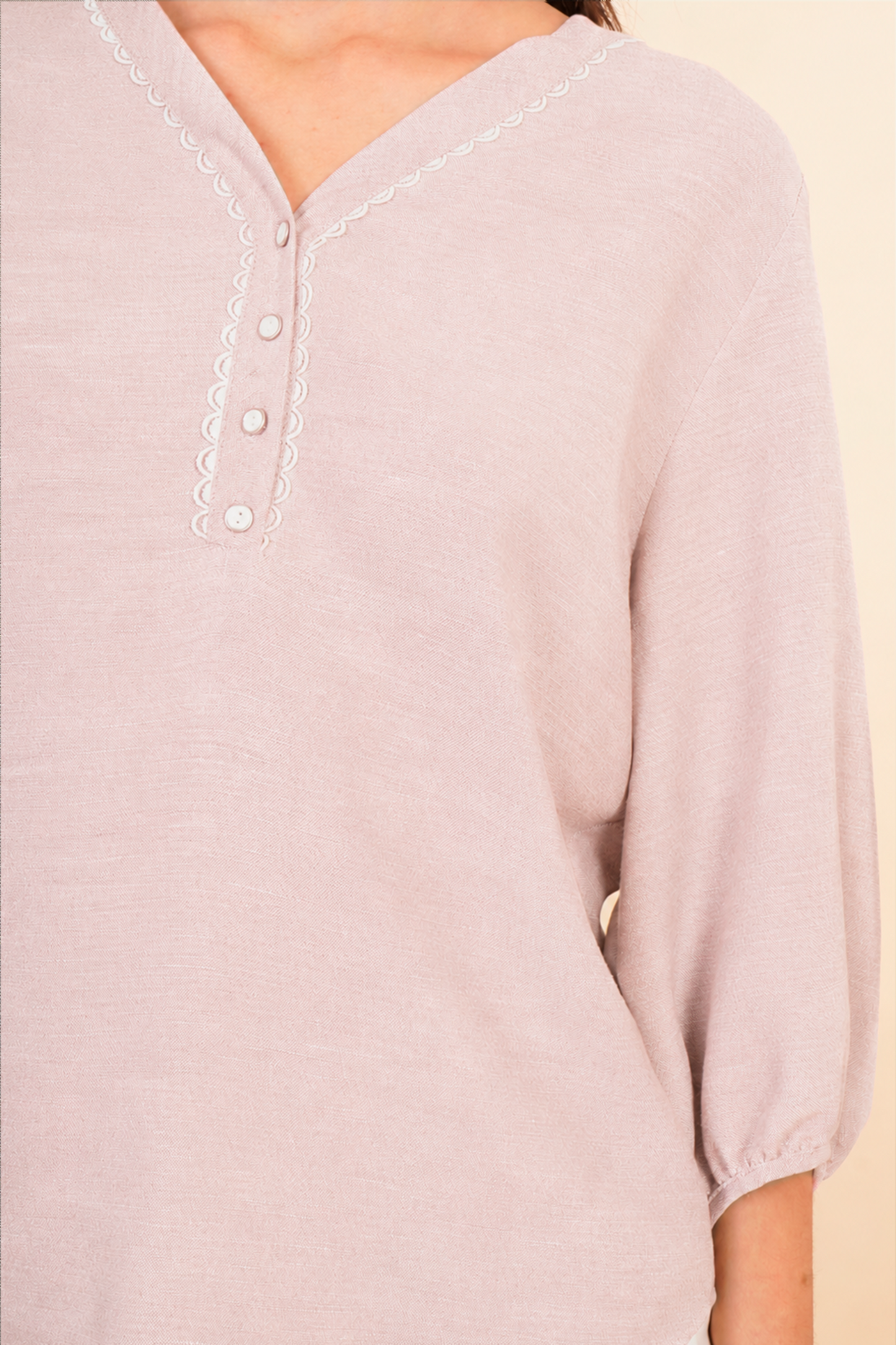 Blusa Con manga 3/4  Rosa 262051