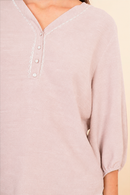 Blusa Con manga 3/4  Rosa 262051