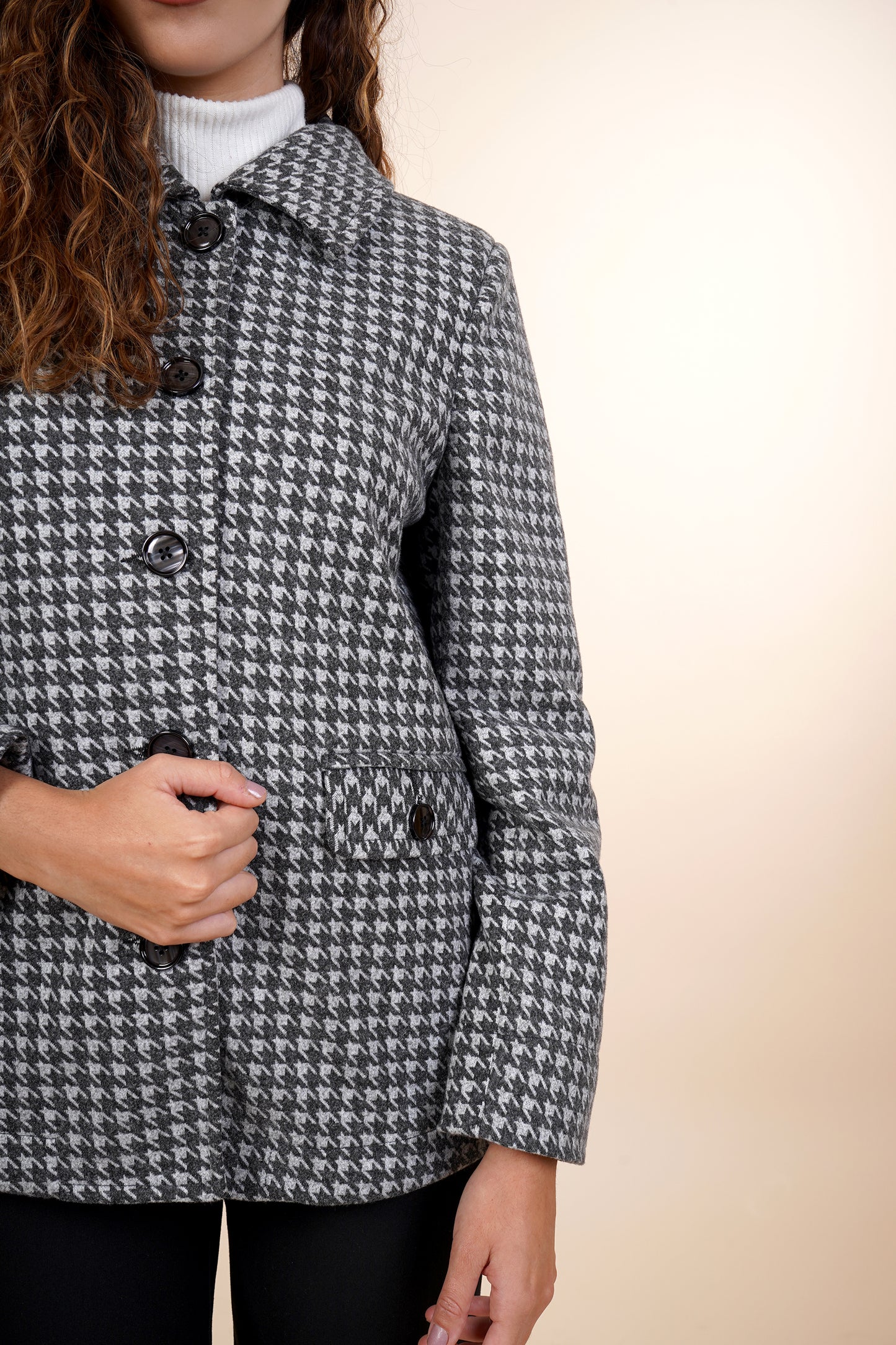 Abrigo de cuadros 254041