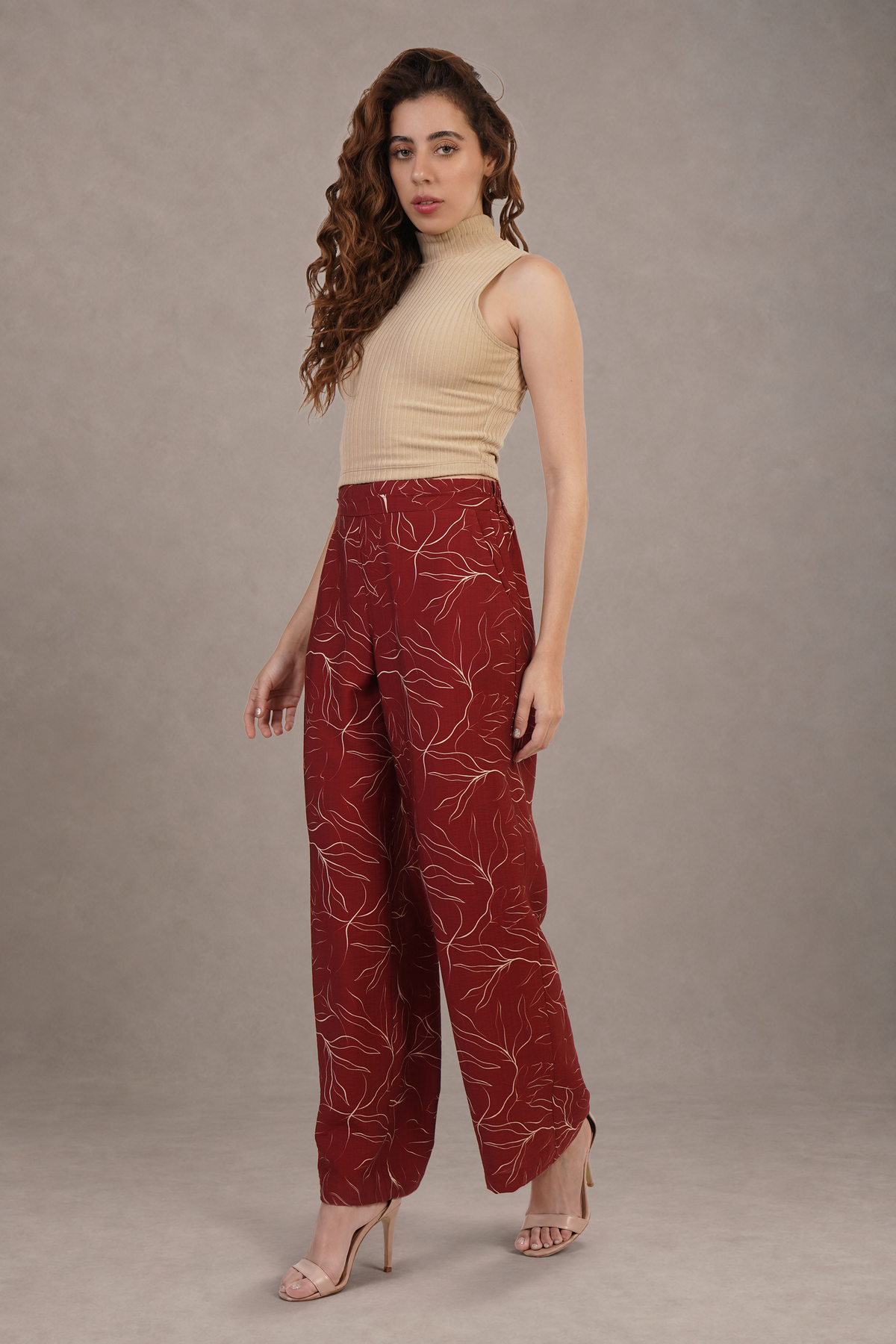 Pantalón Vino Estampado