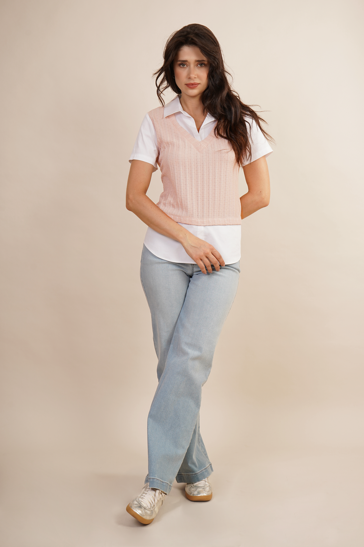 Blusa Tipo  Chaleco Rosa 262050