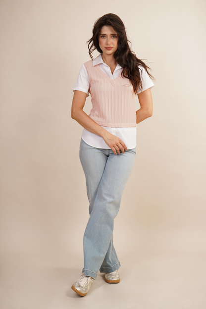 Blusa Tipo  Chaleco Rosa 262050