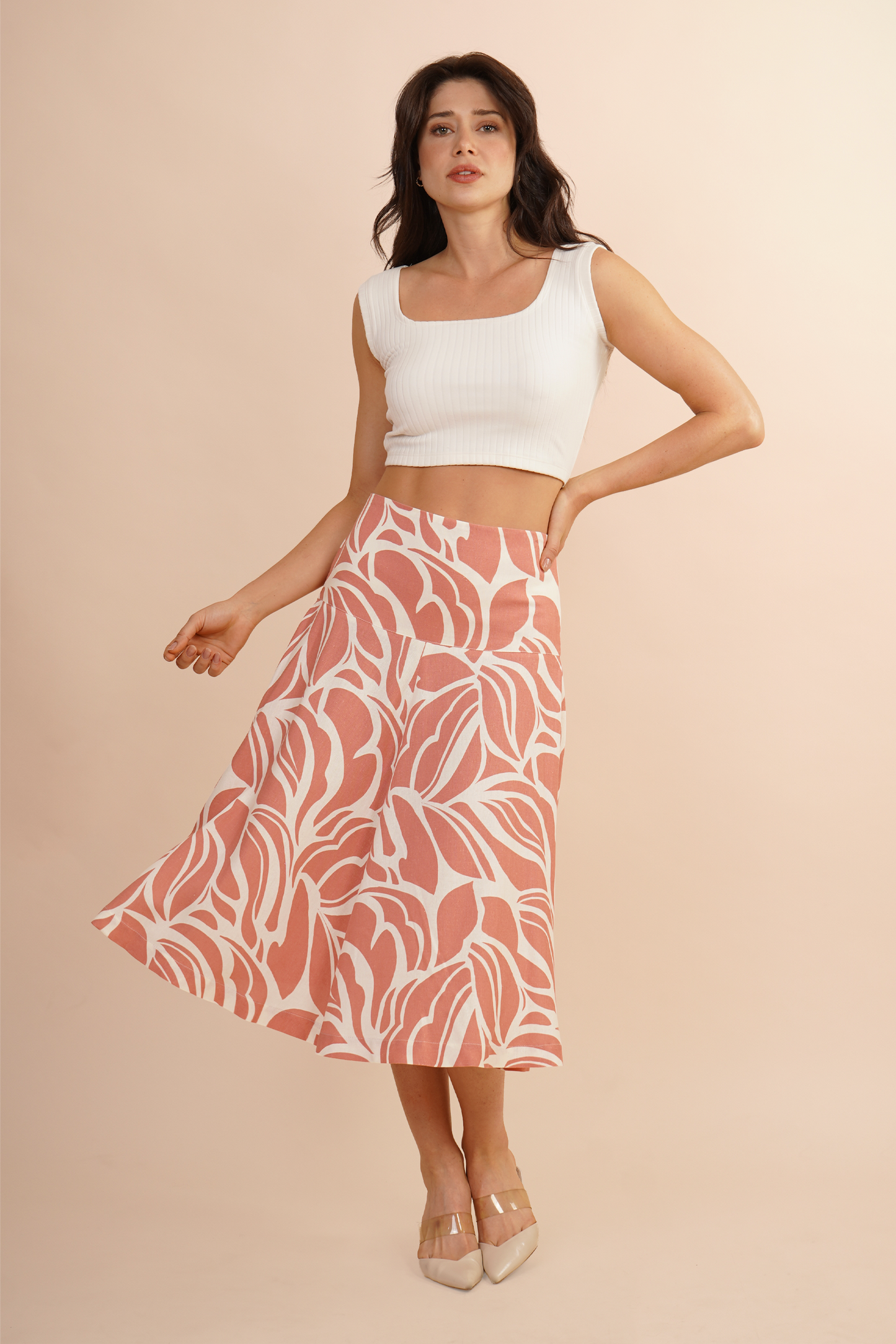 Falda Semi Circular  Rosa 261035