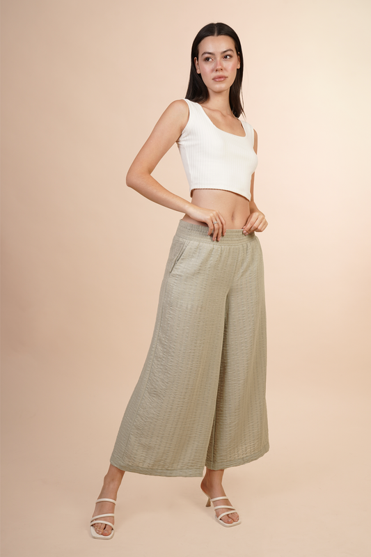 Pantalon Amplio Pescador Verde 261040