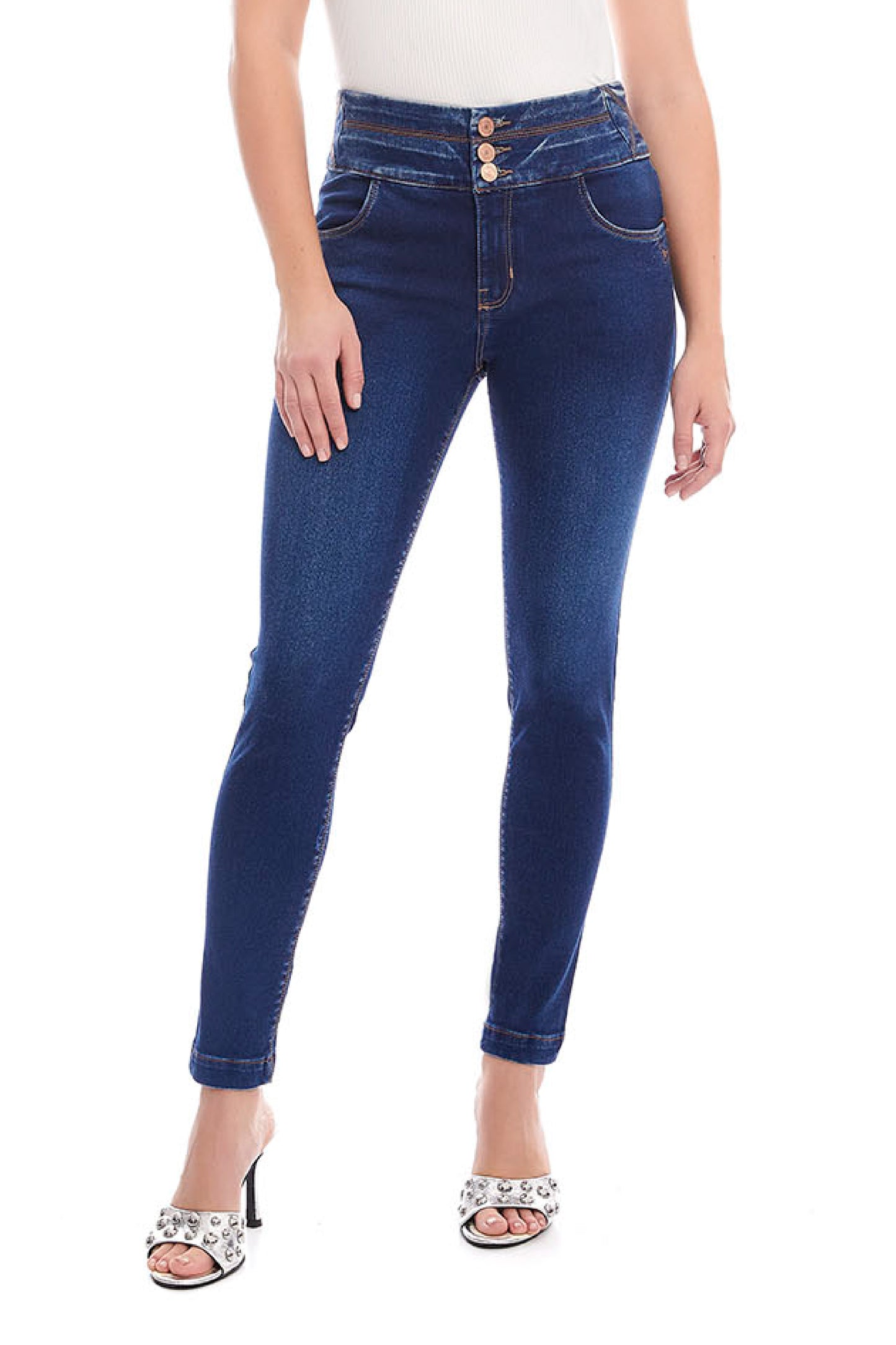 Jeans mezclilla corte ajustado 246006