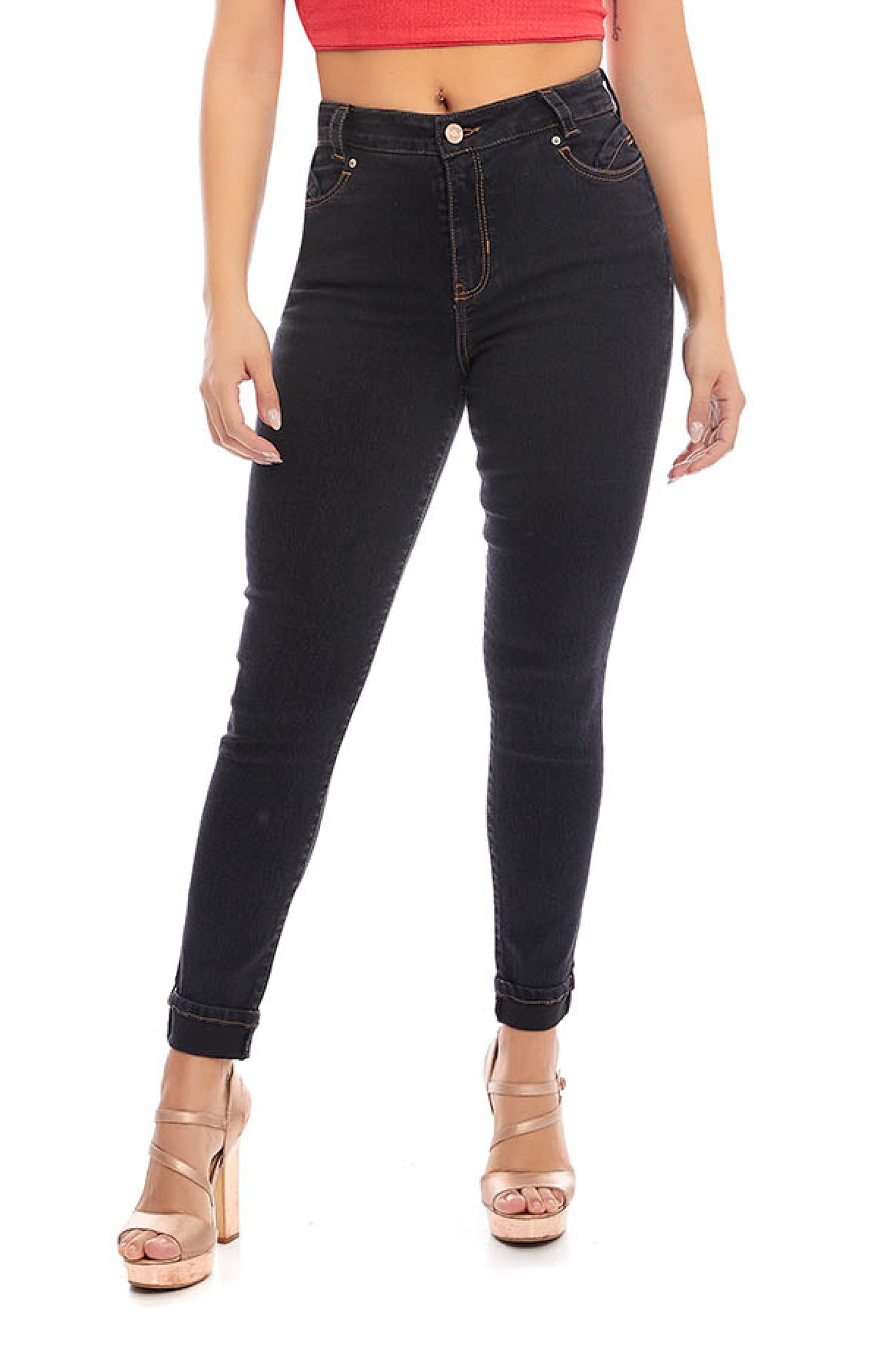 Jeans oscuro corte skinny 246009