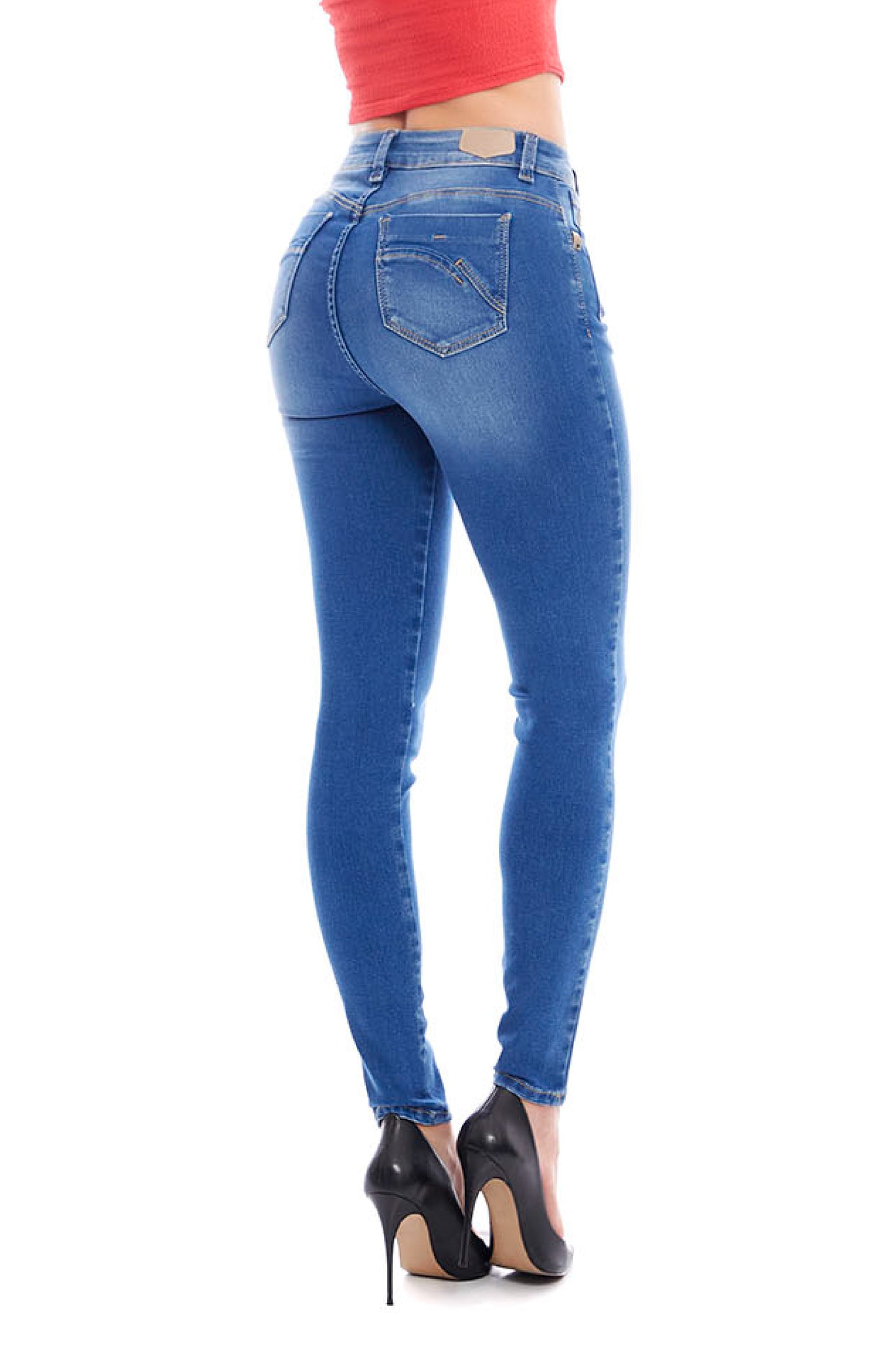 Jeans mezclilla corte skinny 246014