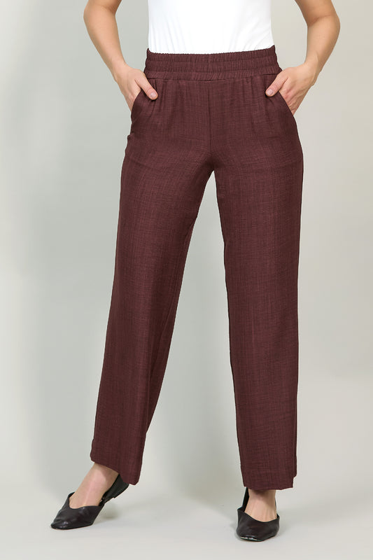 Pantalón recto con resorte en cintura 251039