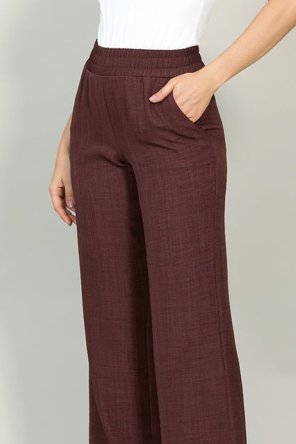 Pantalón recto con resorte en cintura 251039