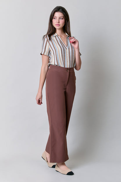 Pantalón amplio con dos botones en pretina 251056