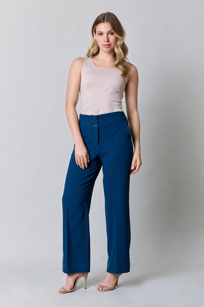 Pantalón de vestir amplio a 3 botones 251067