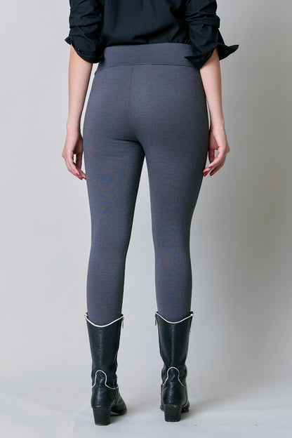 Leggings oxford con detalle en pretina 251070