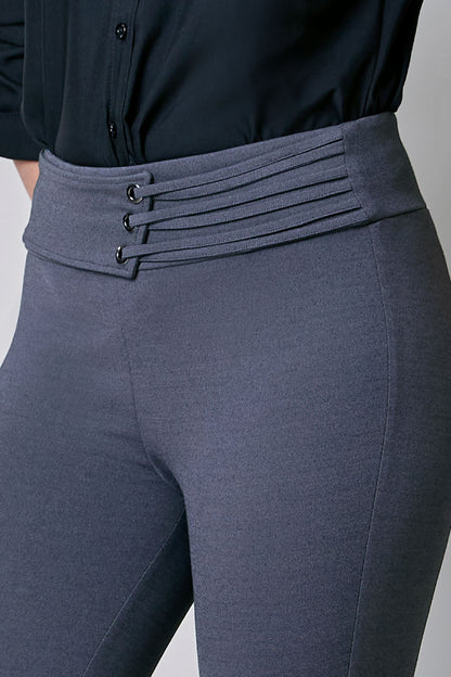 Leggings oxford con detalle en pretina 251070