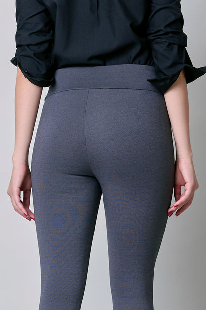 Leggings oxford con detalle en pretina 251070