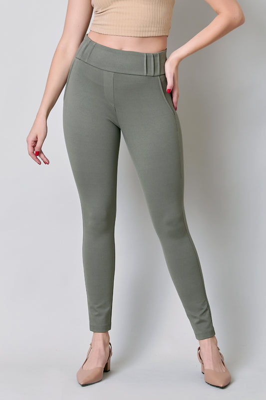 Leggings con alforzas en pretina 251071