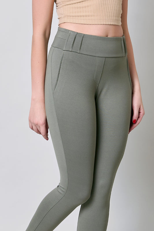 Leggings con alforzas en pretina 251071