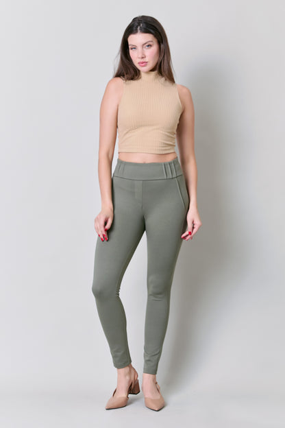 Leggings con alforzas en pretina 251071