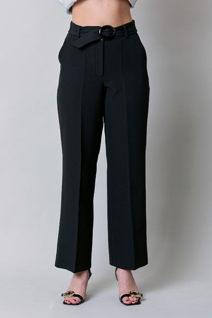 Pantalón de vestir con cinturón 251075