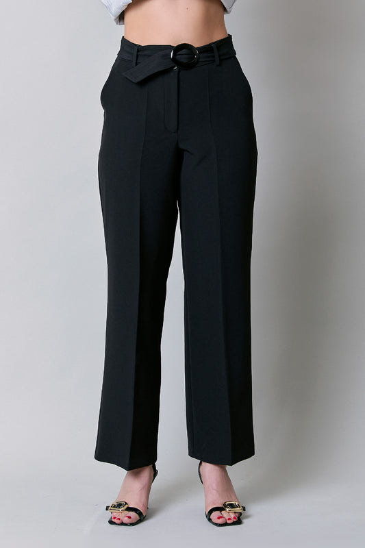 Pantalón de vestir con cinturón 251075