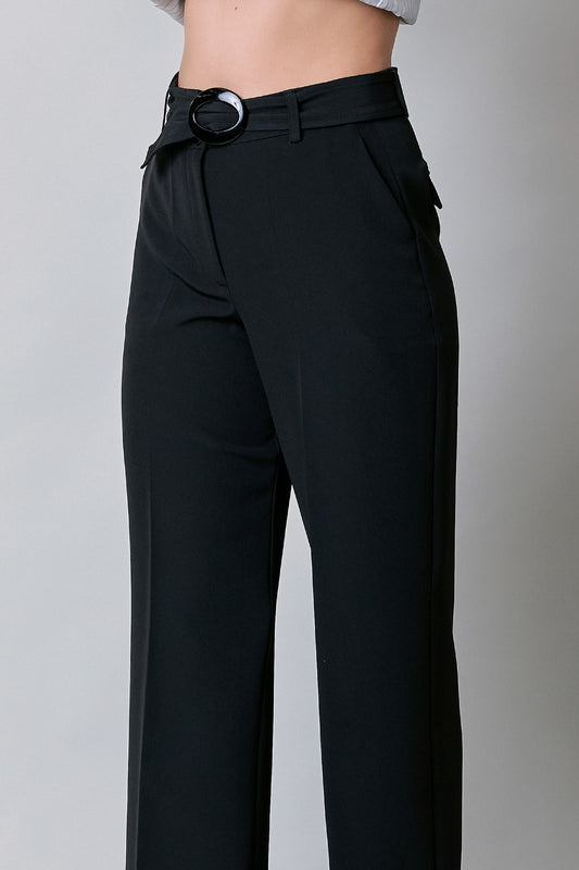 Pantalón de vestir con cinturón 251075