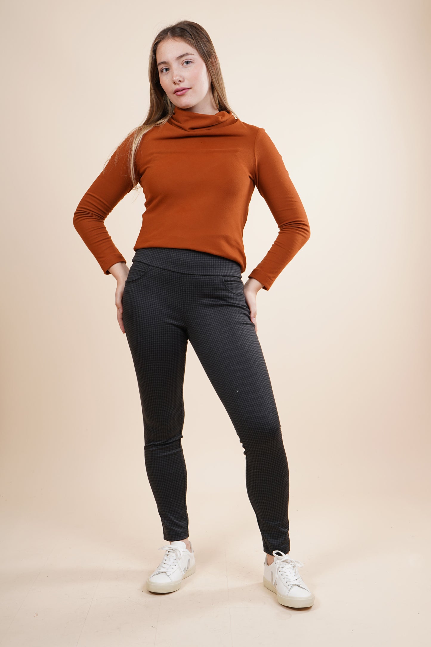 Leggings estampado a cuadros 251085